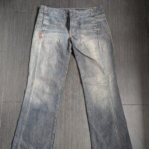 7 for All Mankind Bootcut Crosshatch Denim Vintage Jeans